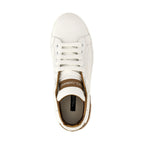 Gold Calfskin Low Top Sneakers