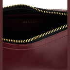 Bordeaux Cowhide Shoulder Bag