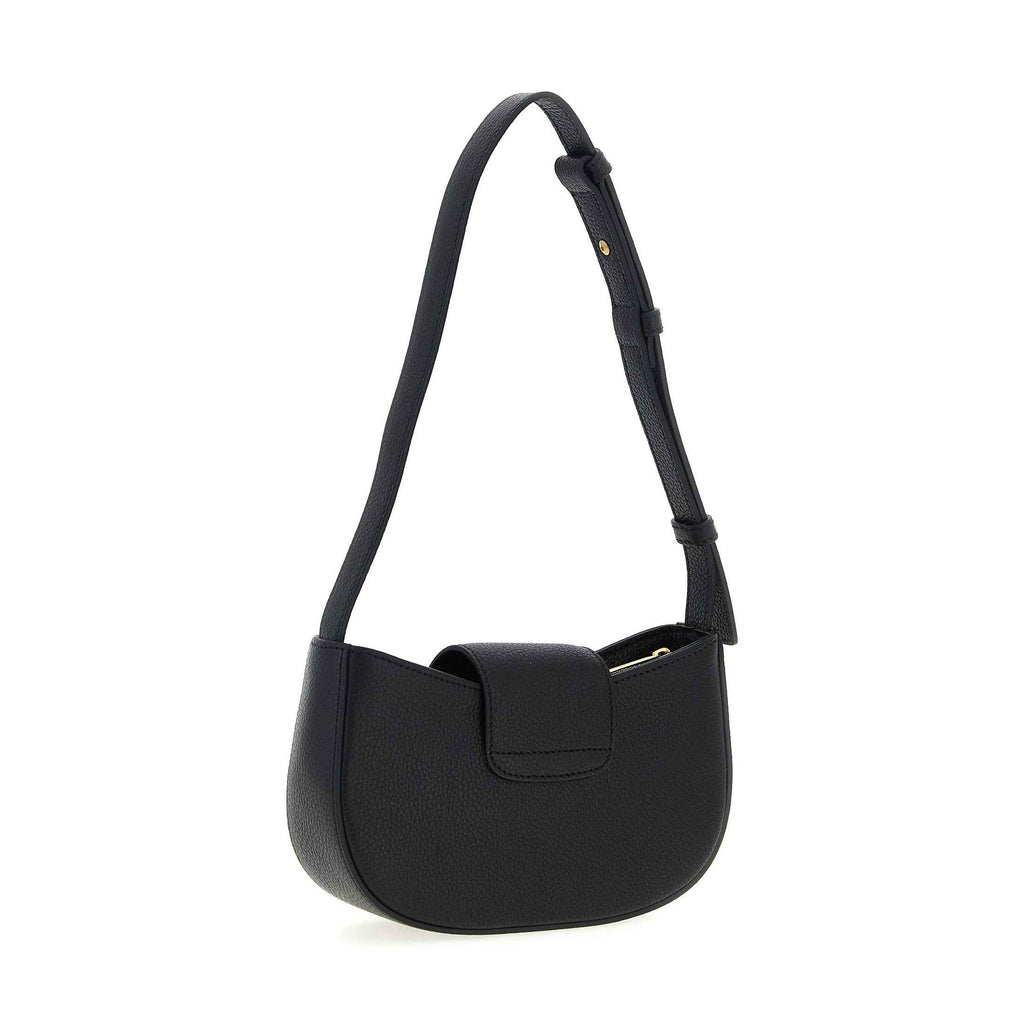 Black Calfskin Shoulder Bag