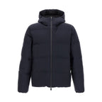 Blue Polyamide Full-Length Jacket