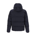 Blue Polyamide Full-Length Jacket
