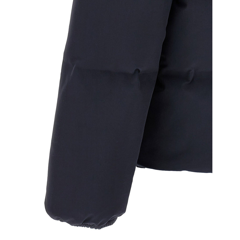 Blue Polyamide Full-Length Jacket