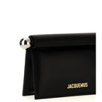 Black Lamb Leather Clutch Bag