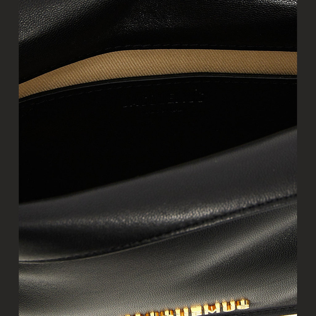 Black Lamb Leather Clutch Bag