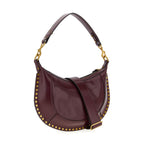 Bordeaux Calfskin Shoulder Bag