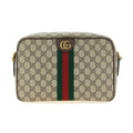Beige Polyethylene Crossbody Bag