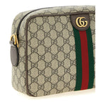 Beige Polyethylene Crossbody Bag