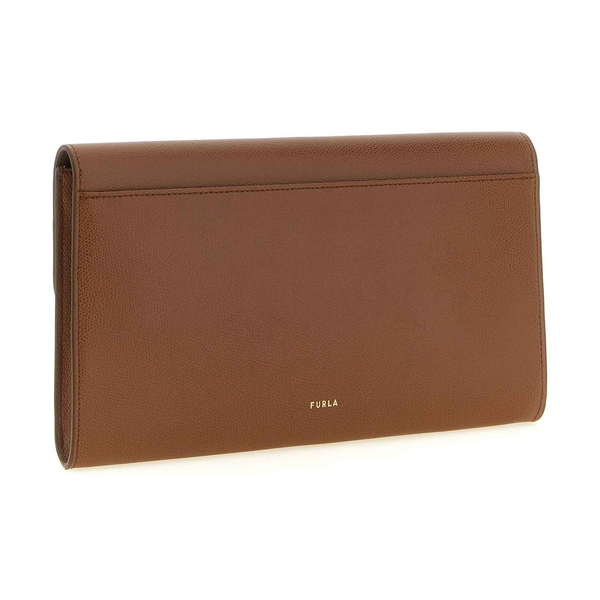 Brown Calfskin Clutch Bag