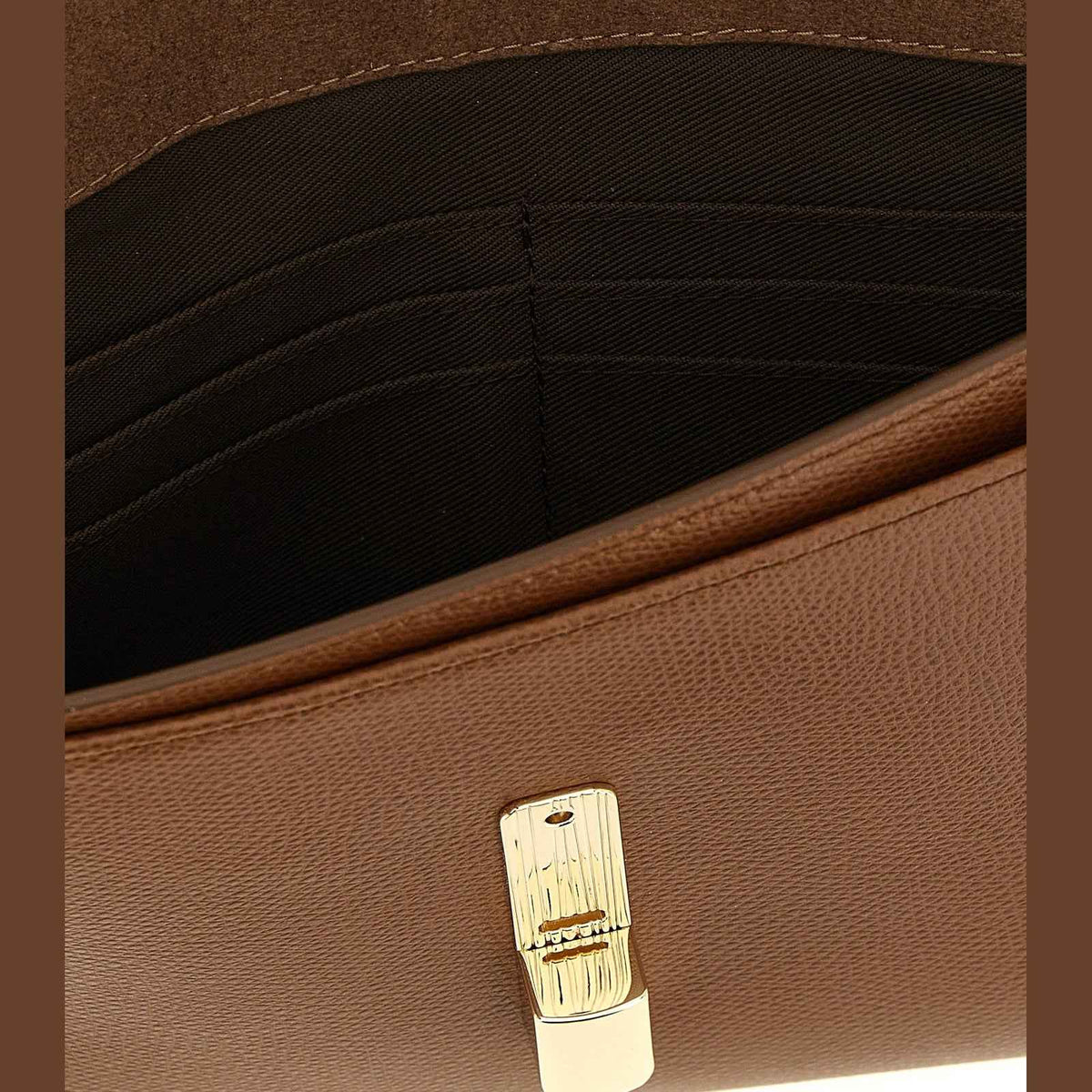 Brown Calfskin Clutch Bag