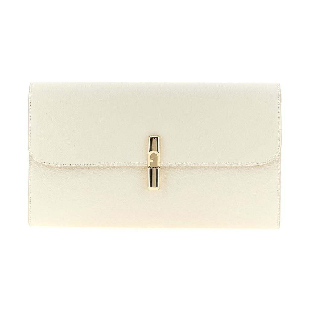 White Calfskin Clutch Bag