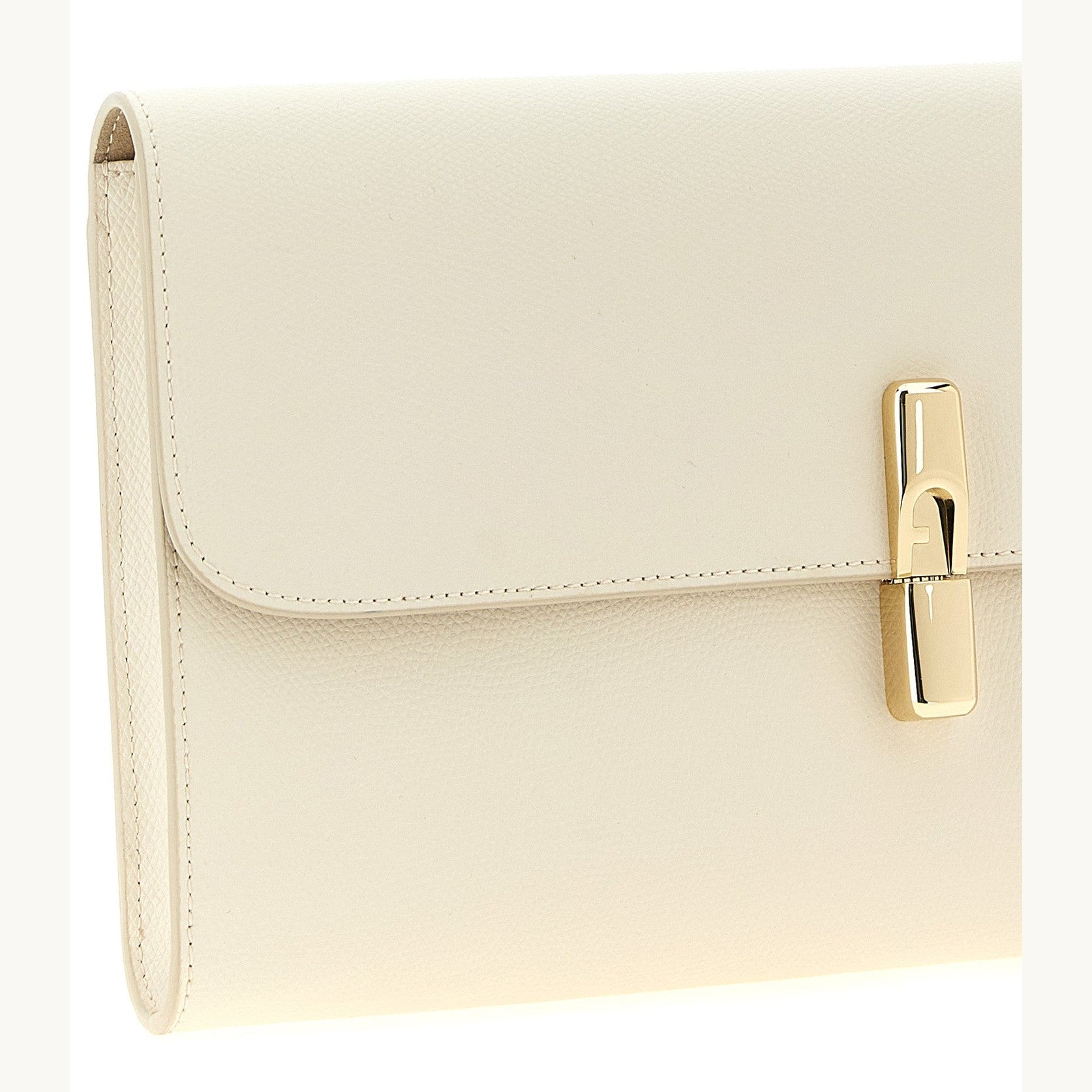 White Calfskin Clutch Bag