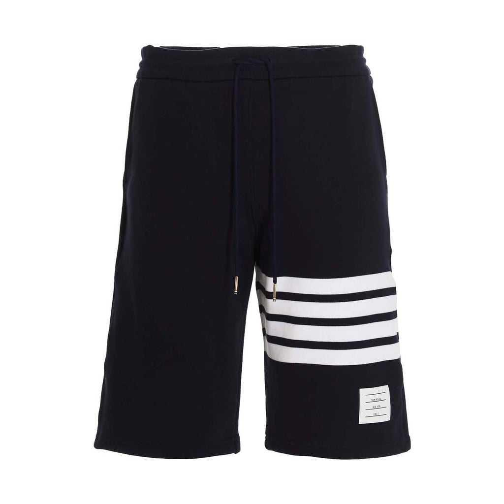 Blue Cotton Bermuda Shorts