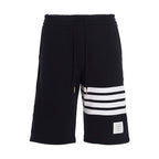 Blue Cotton Bermuda Shorts
