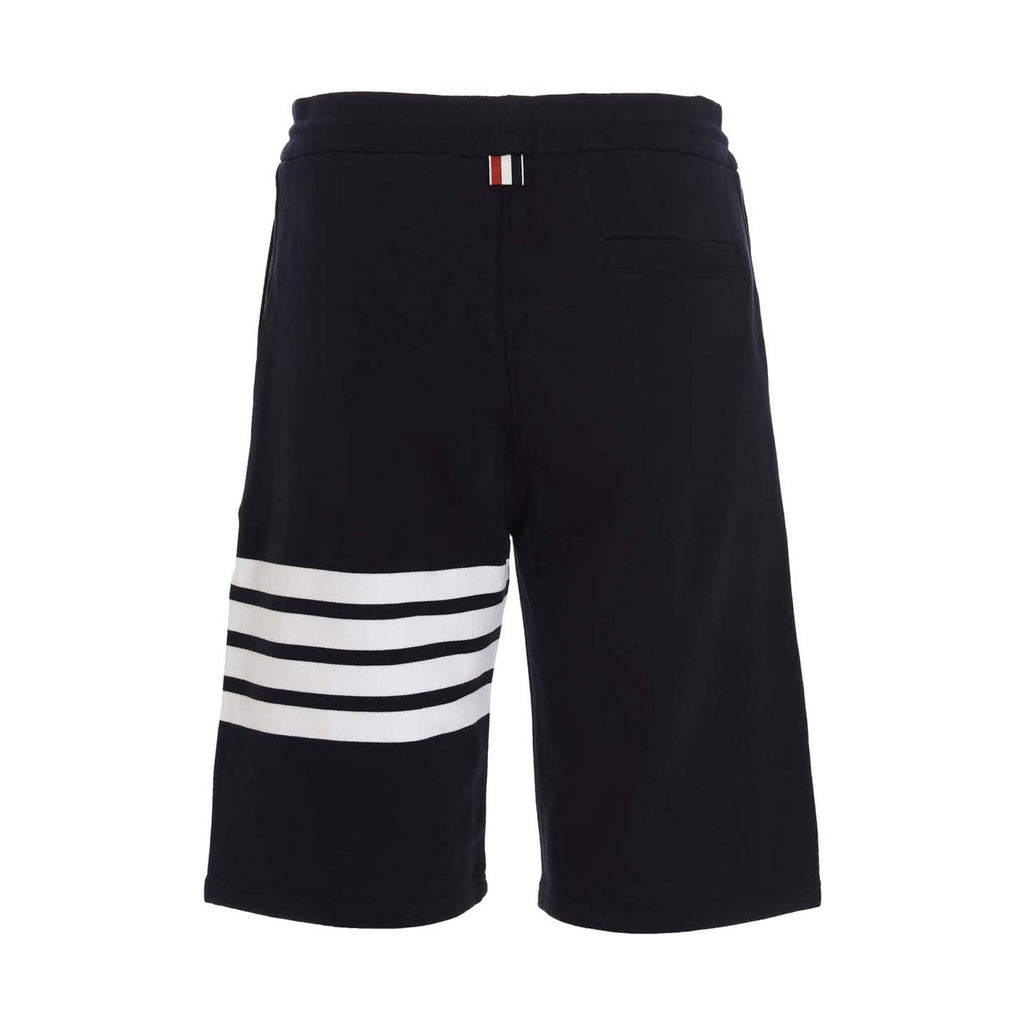 Blue Cotton Bermuda Shorts