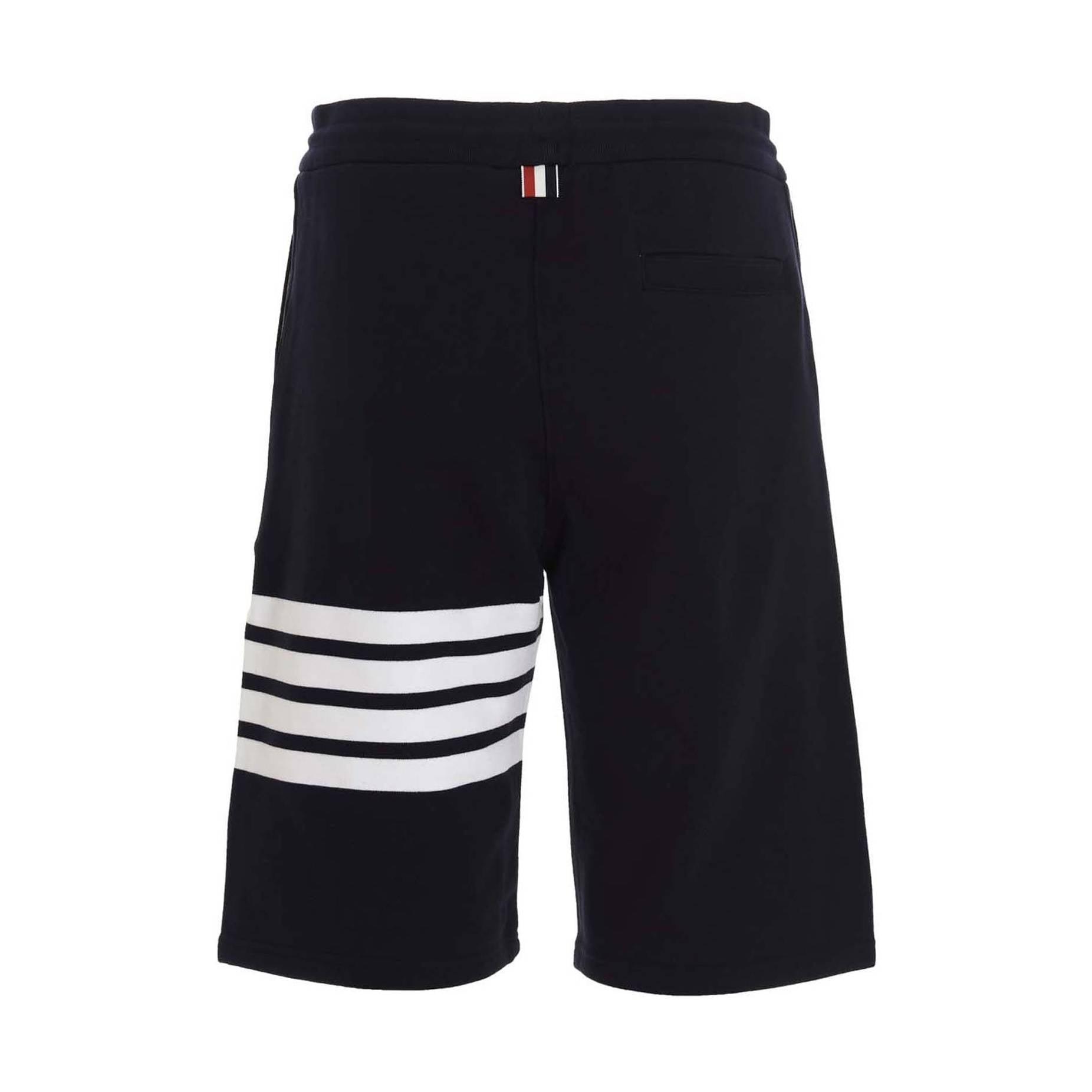 Blue Cotton Bermuda Shorts