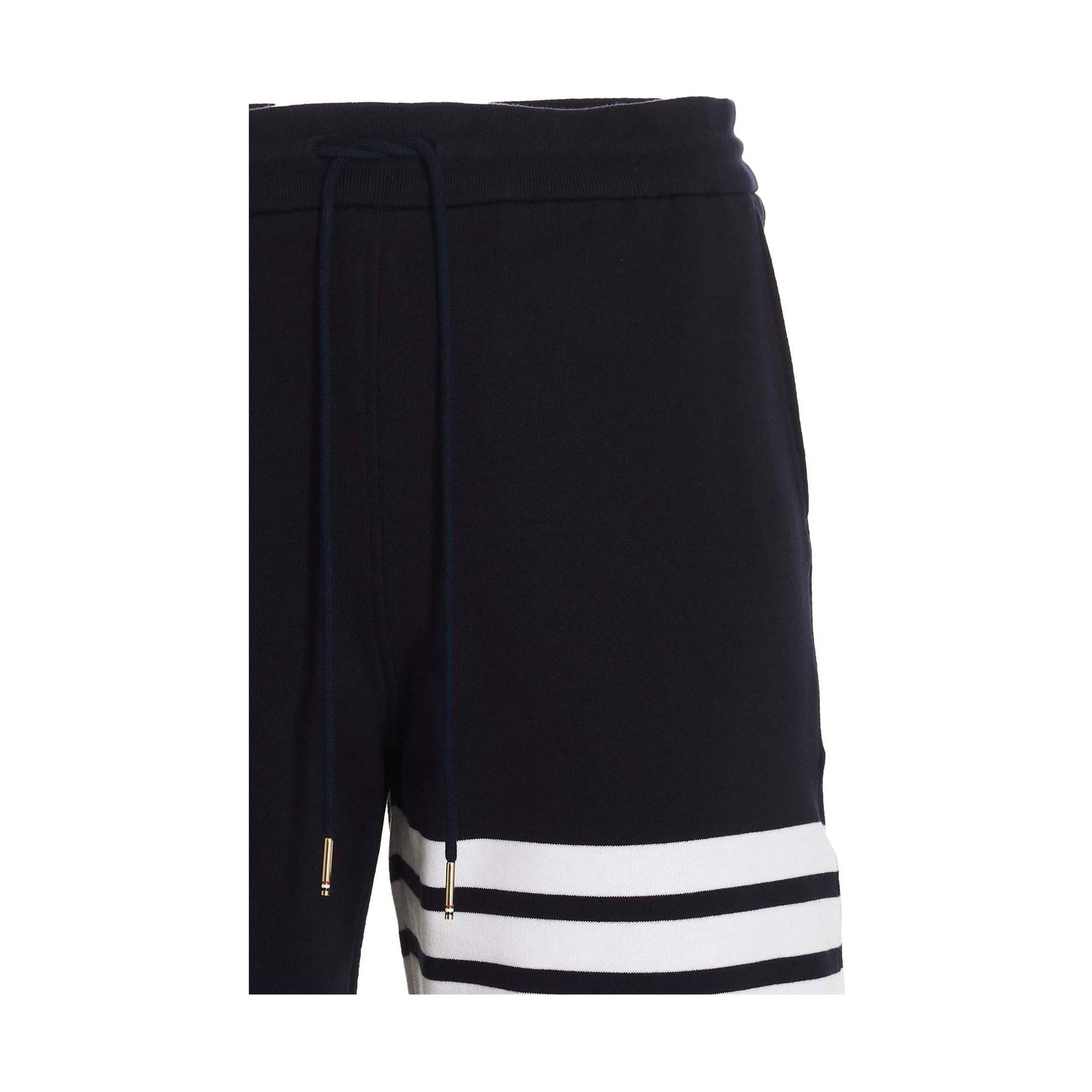 Blue Cotton Bermuda Shorts