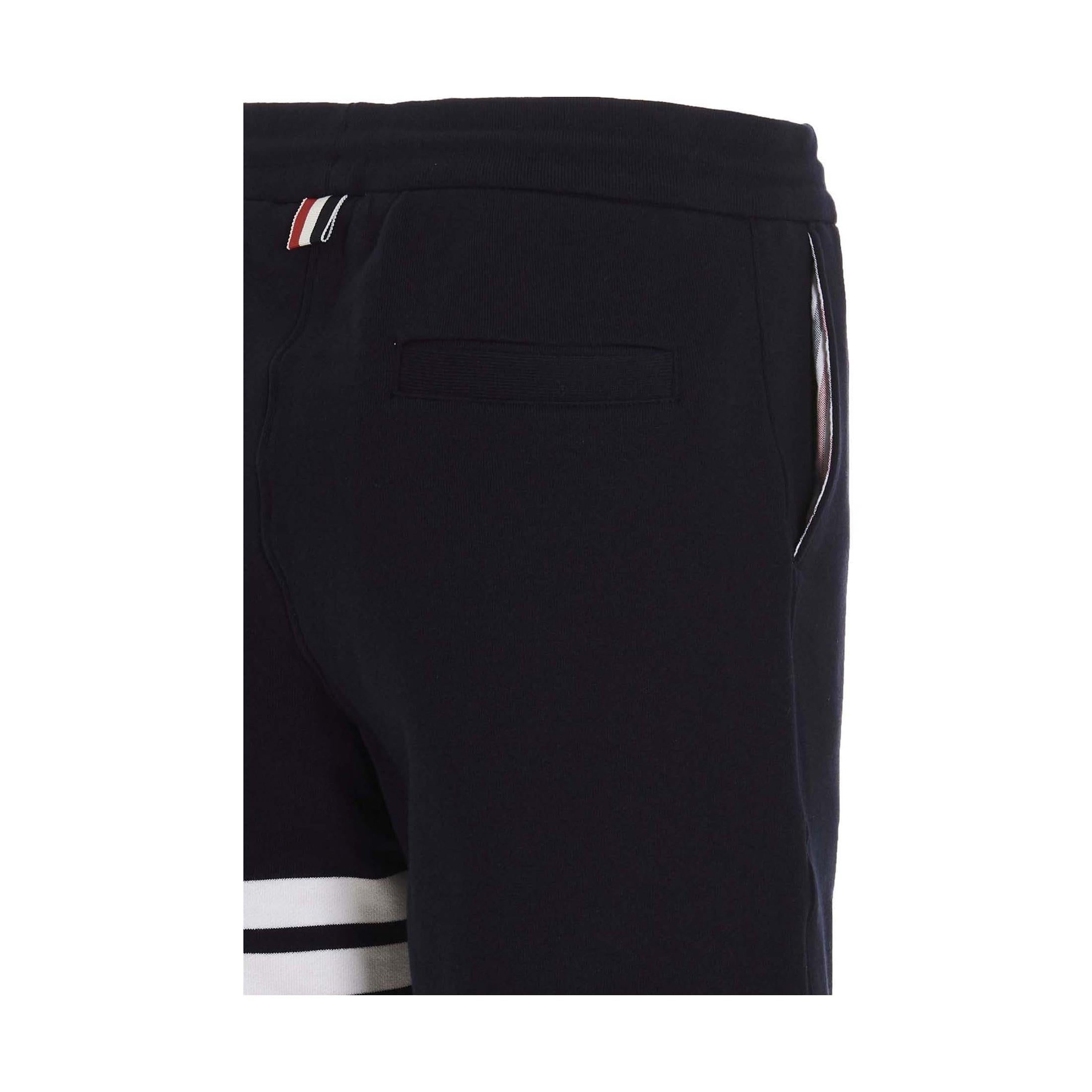 Blue Cotton Bermuda Shorts
