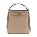 Gray Calfskin Crossbody Bag