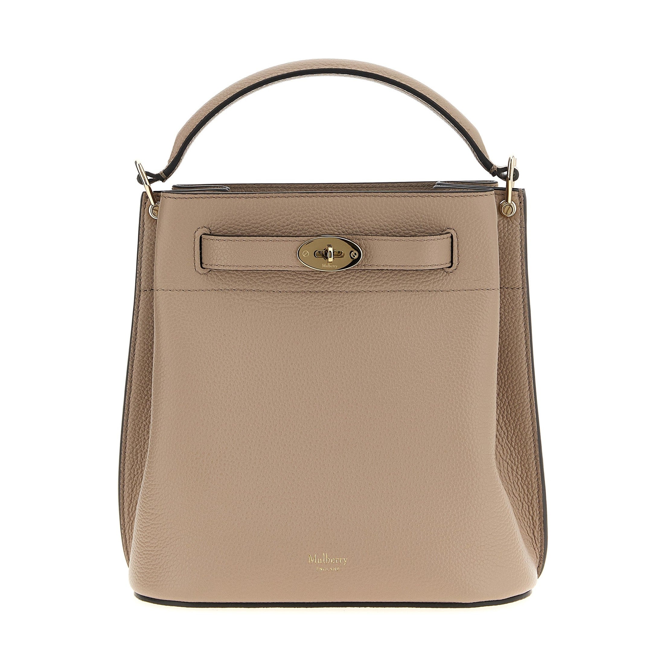 Gray Calfskin Crossbody Bag