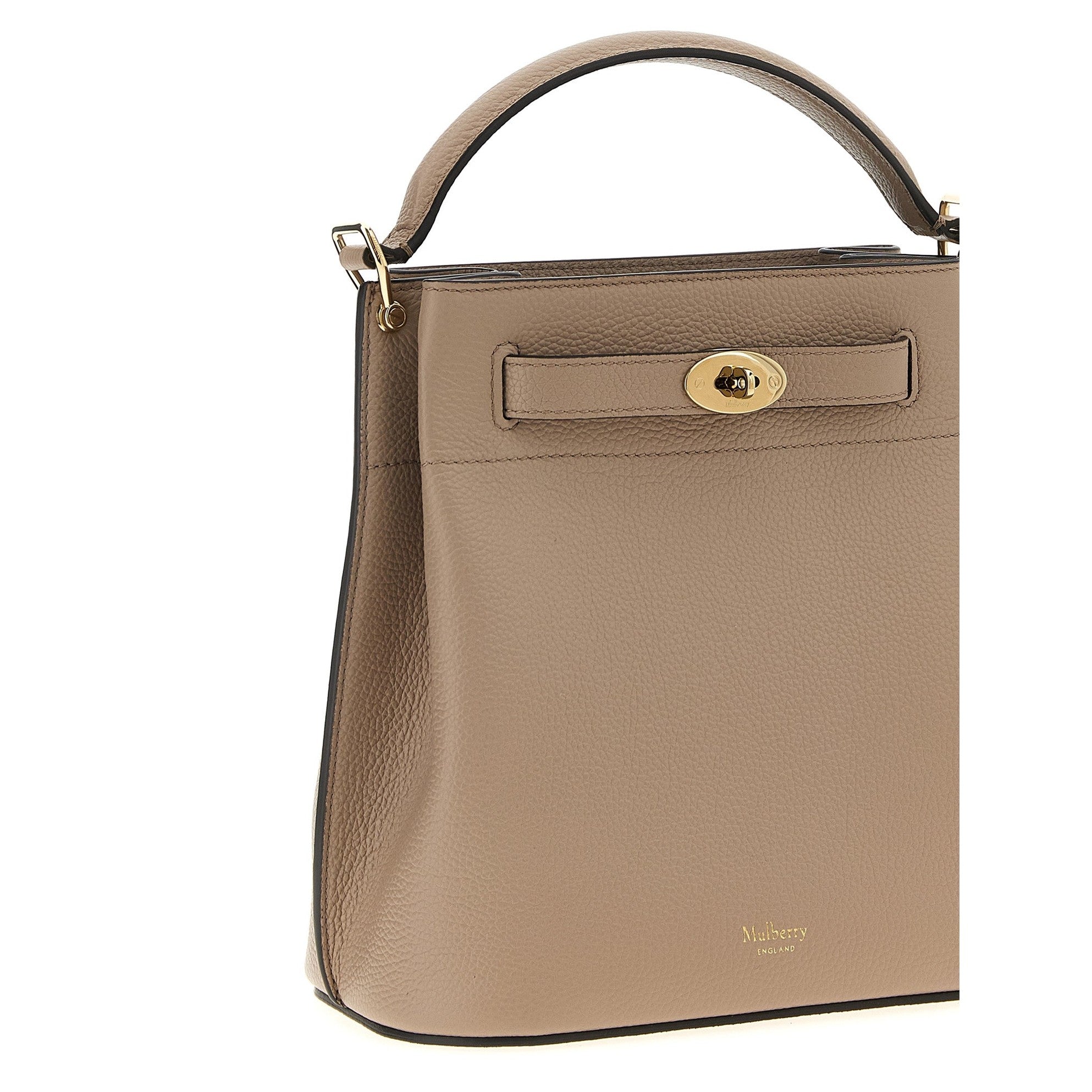 Gray Calfskin Crossbody Bag