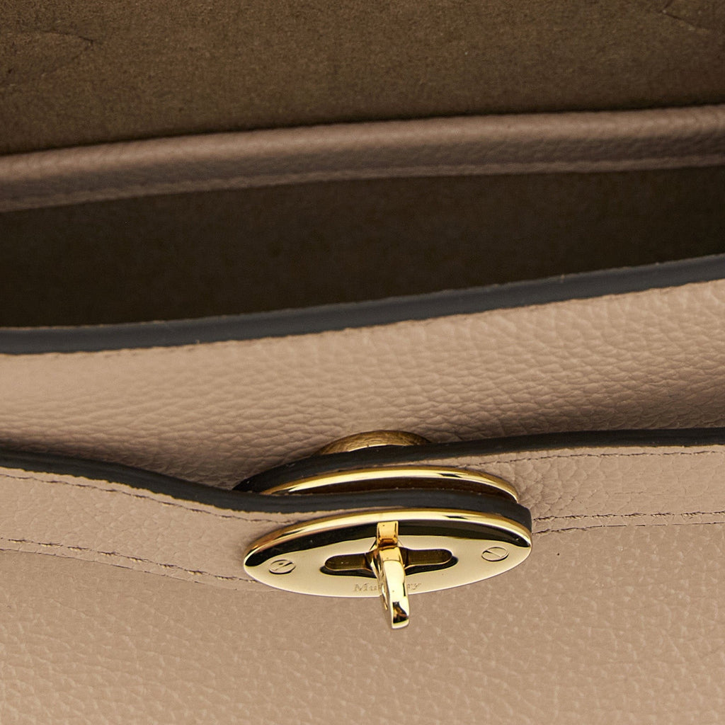 Gray Calfskin Crossbody Bag