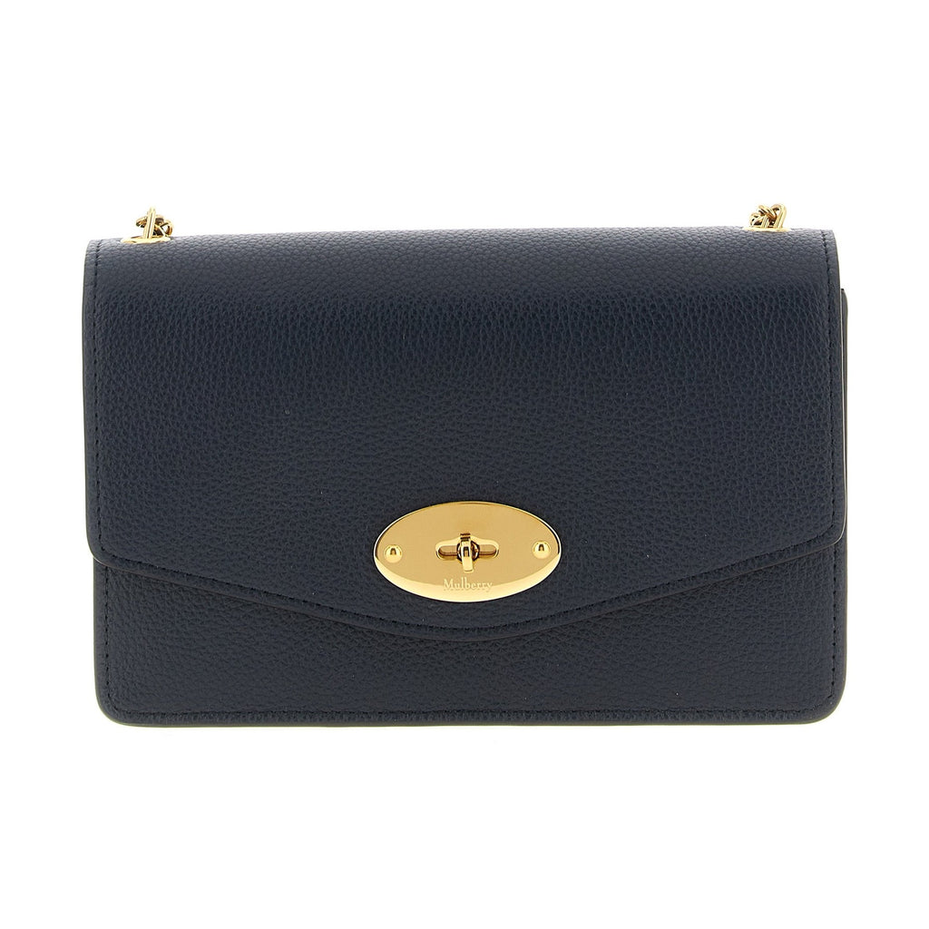 Blue Calfskin Crossbody Bag
