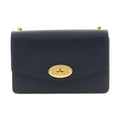 Blue Calfskin Crossbody Bag