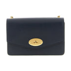 Blue Calfskin Crossbody Bag