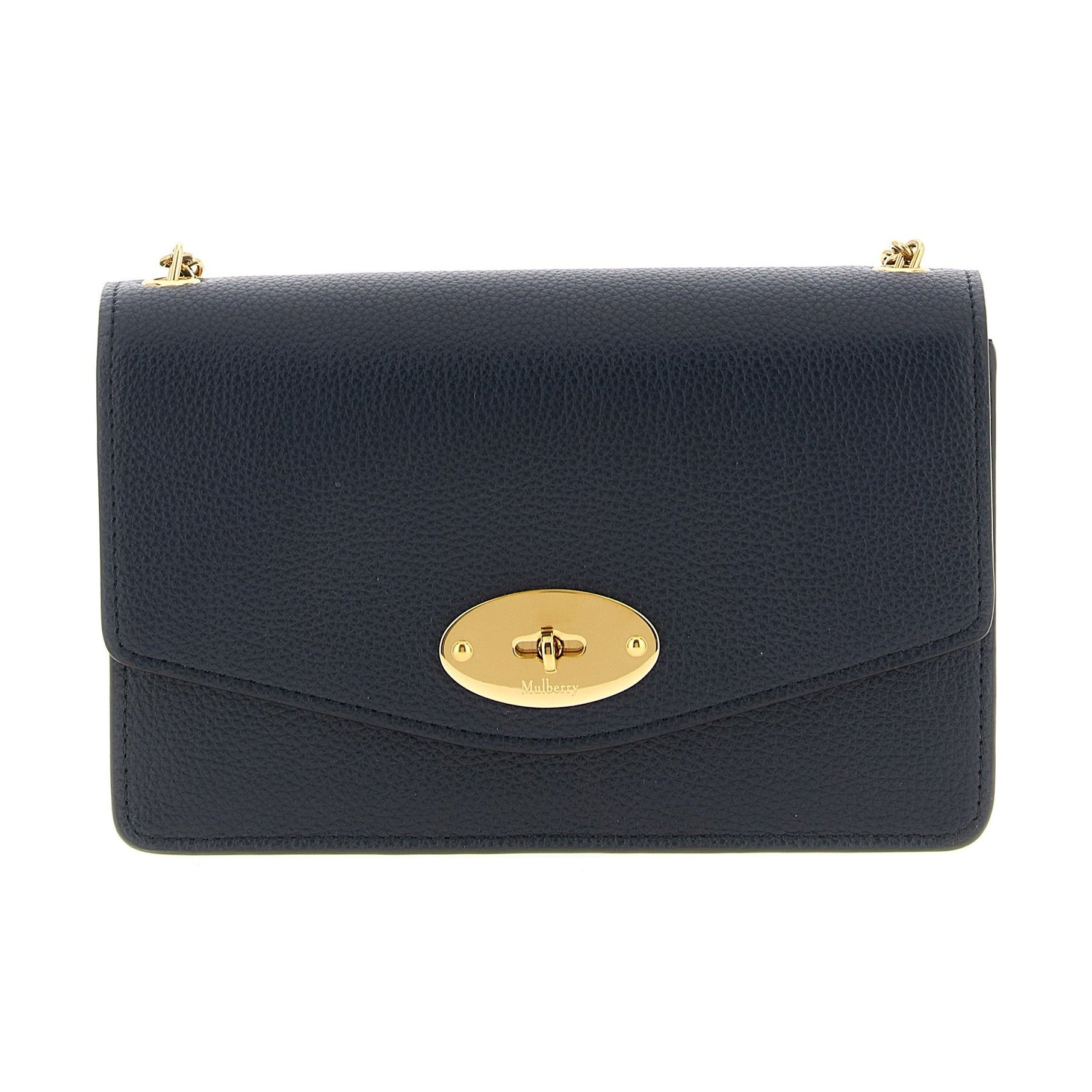 Blue Calfskin Crossbody Bag