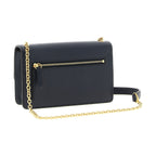 Blue Calfskin Crossbody Bag
