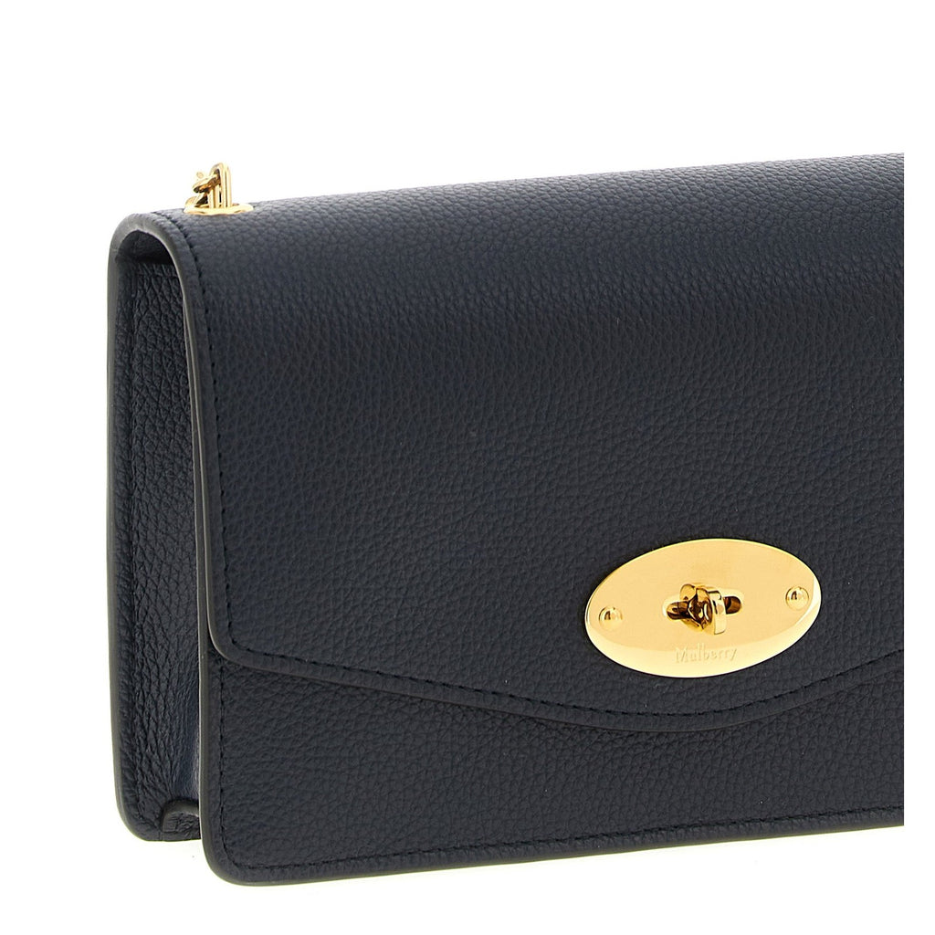 Blue Calfskin Crossbody Bag