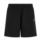 Black Cotton Bermuda Shorts
