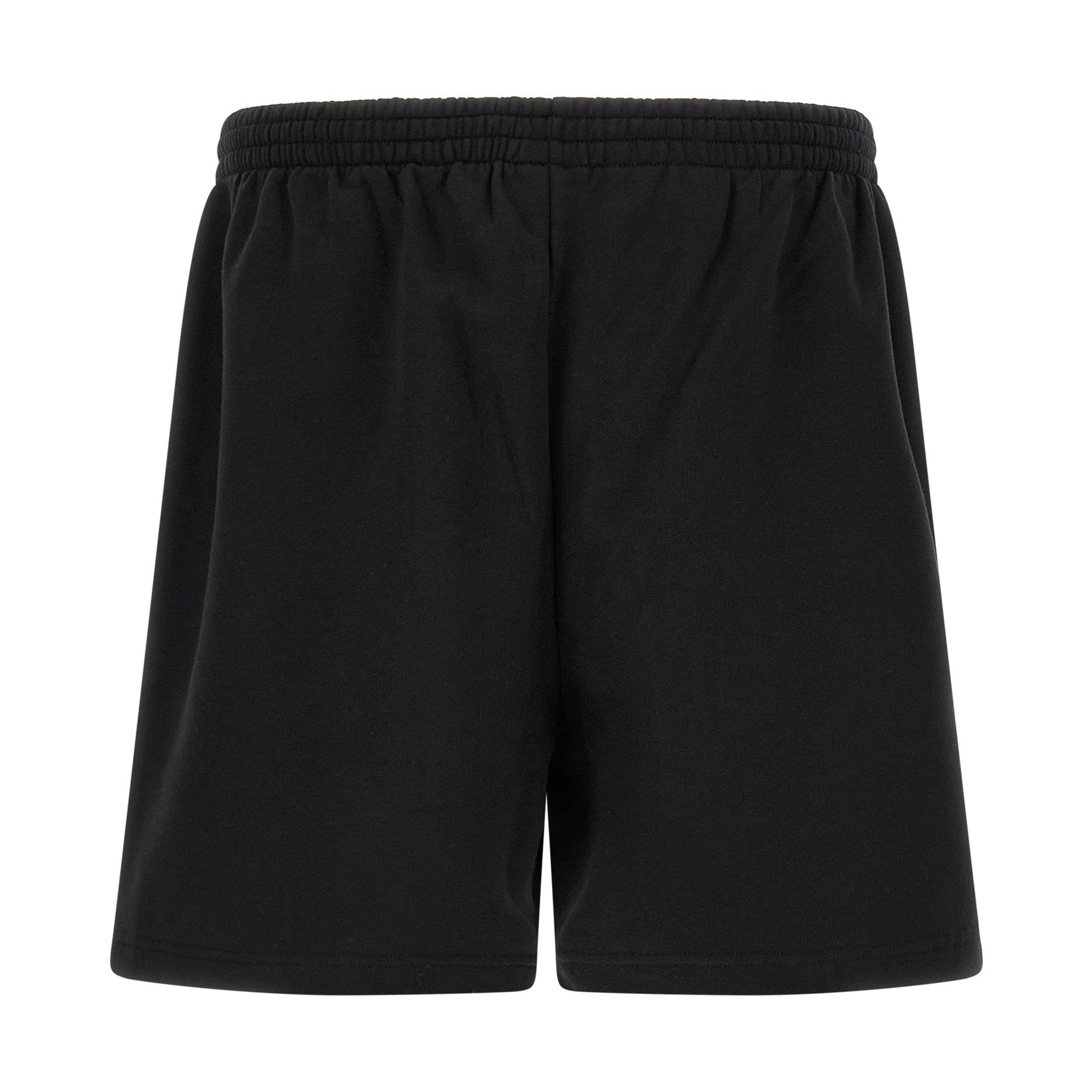 Black Cotton Bermuda Shorts