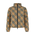 Beige Polyester Full-Length Jacket
