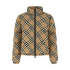 Beige Polyester Full-Length Jacket