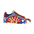 Multicolor Cotton Low Top Sneakers