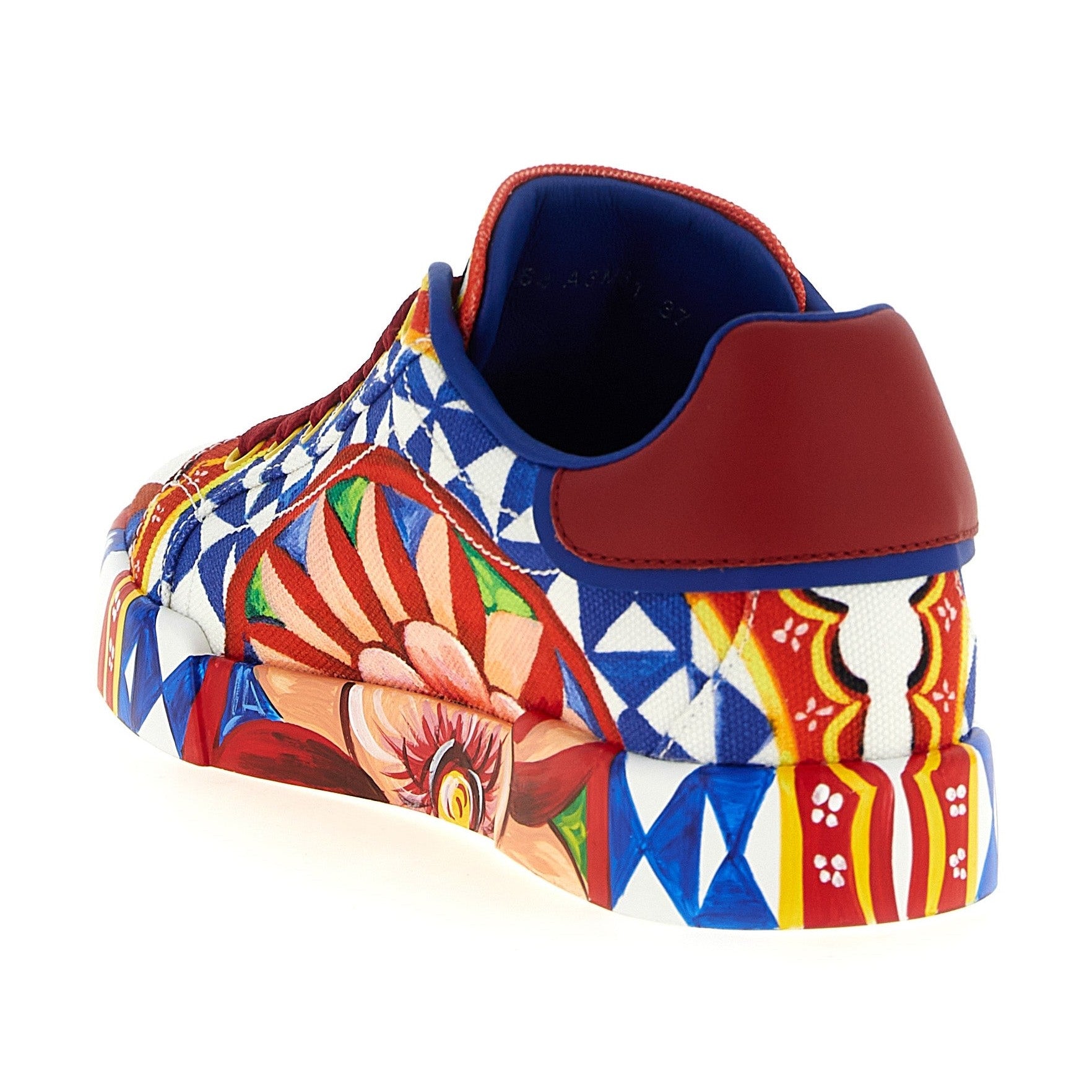 Multicolor Cotton Low Top Sneakers