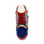 Multicolor Cotton Low Top Sneakers