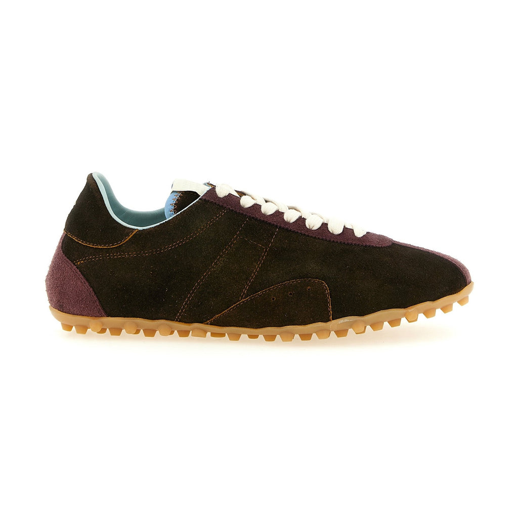 Brown Calfskin Athletic Sneakers