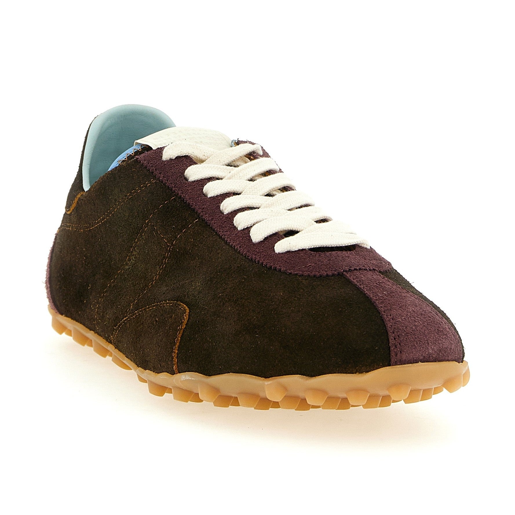 Brown Calfskin Athletic Sneakers