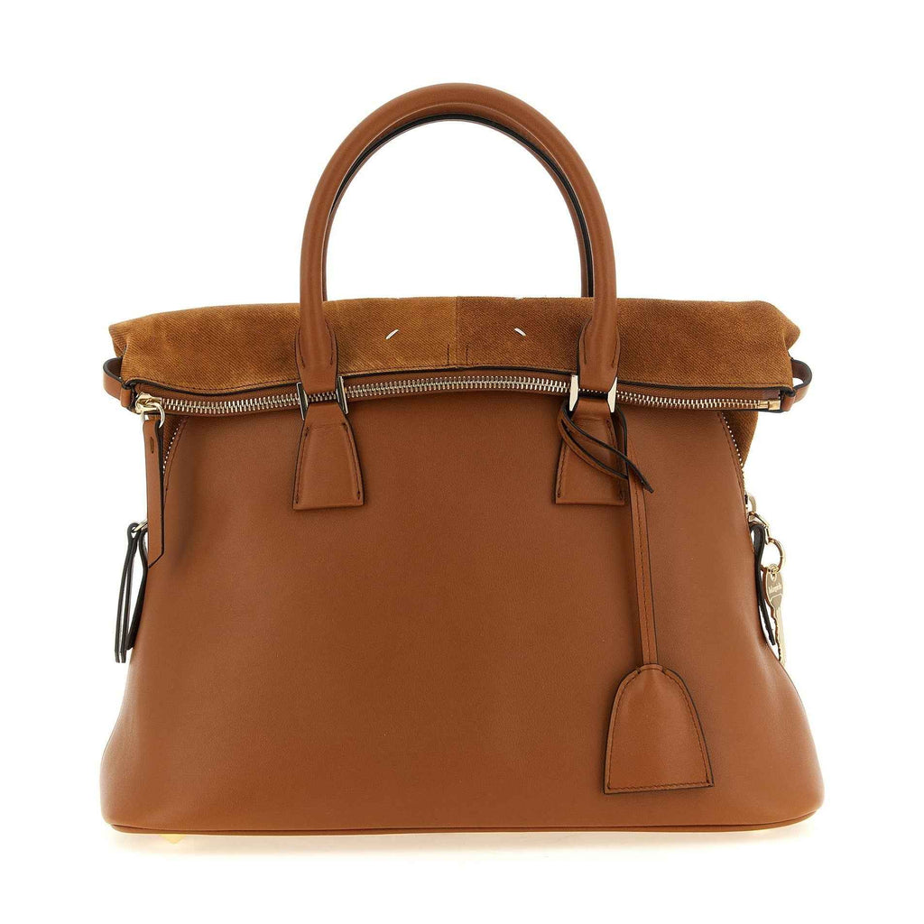 Brown Calfskin Shoulder Bag