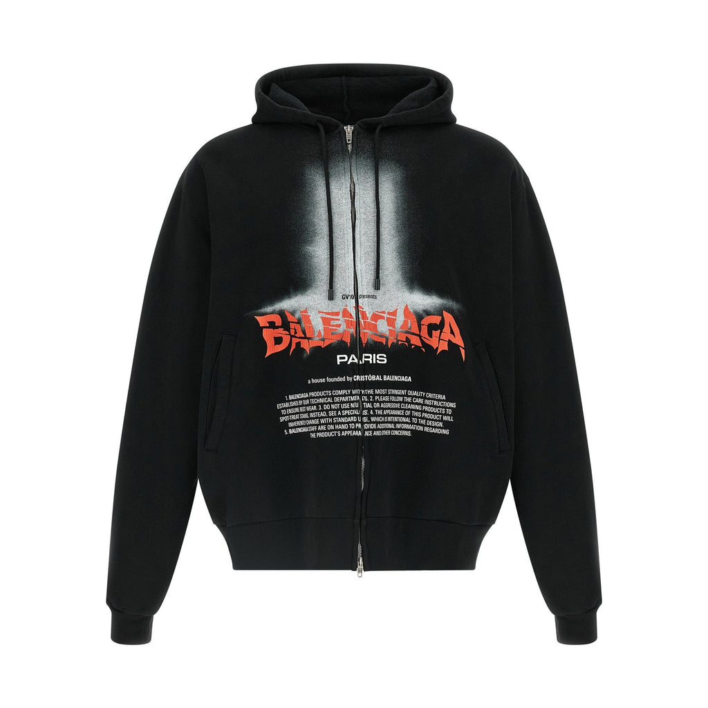 Black Cotton Sweatshirt