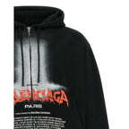 Black Cotton Sweatshirt