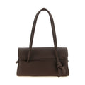 Brown Calfskin Shoulder Bag