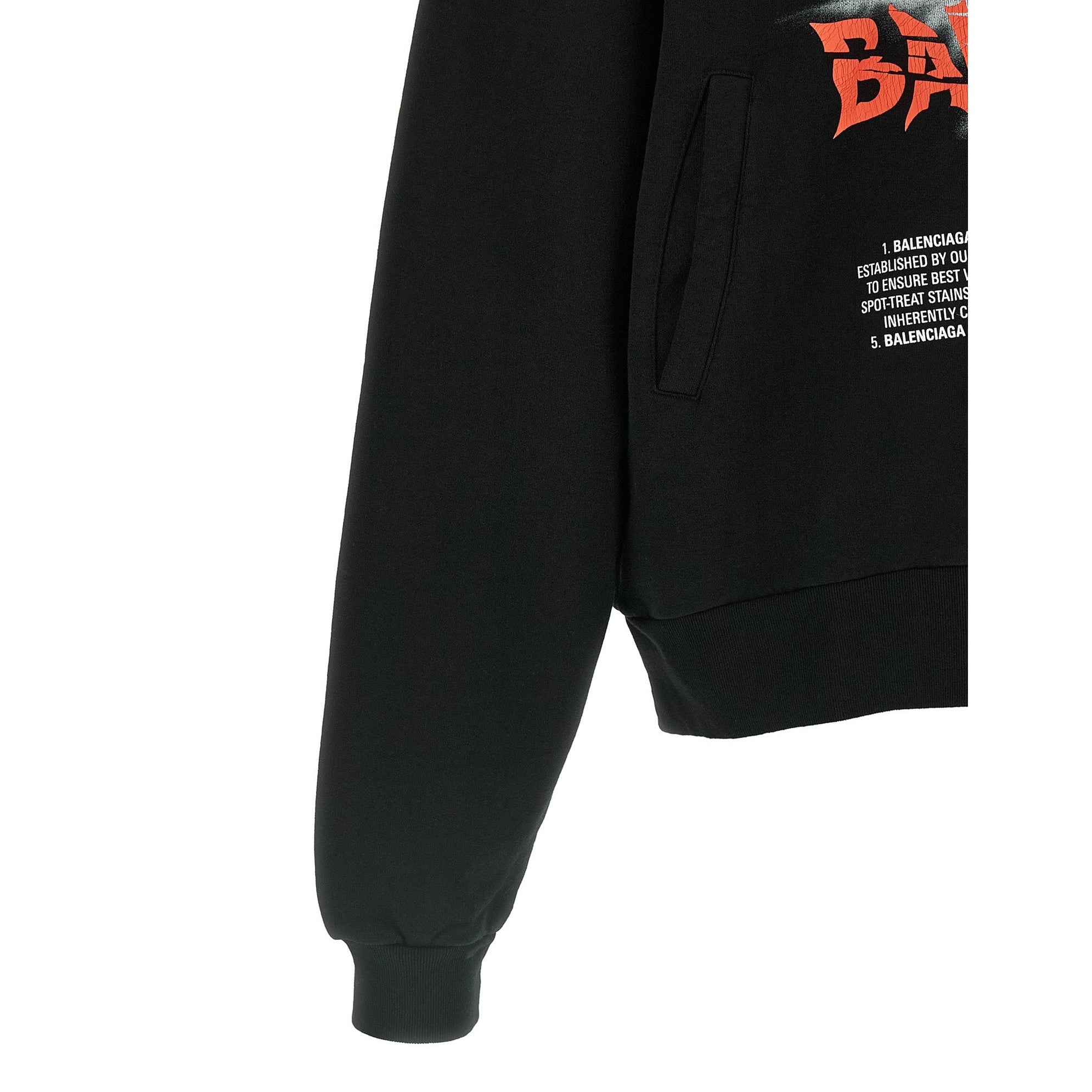 Black Cotton Sweatshirt