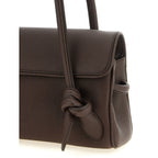 Brown Calfskin Shoulder Bag