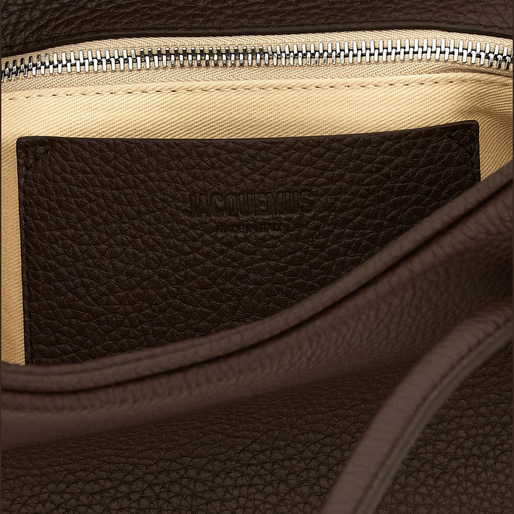 Brown Calfskin Shoulder Bag