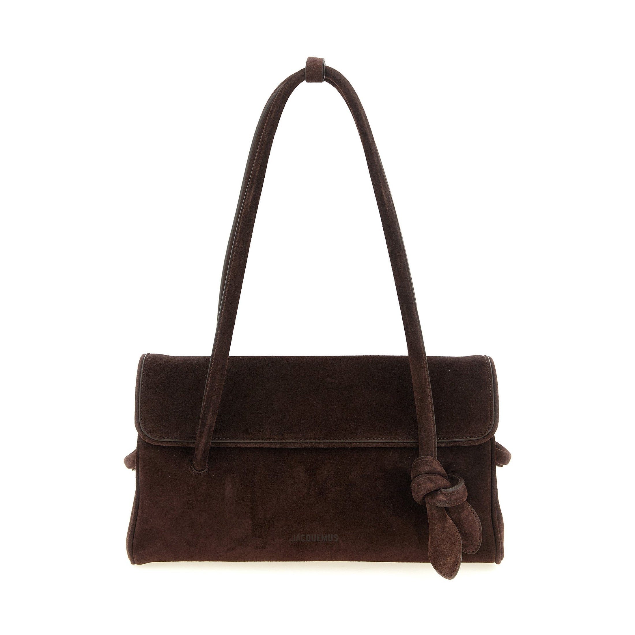 Brown Calfskin Shoulder Bag
