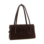 Brown Calfskin Shoulder Bag