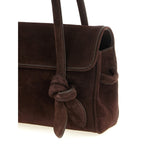 Brown Calfskin Shoulder Bag